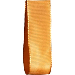 25mm Wired Edged Taffeta Ribbon In Autumnal Gold