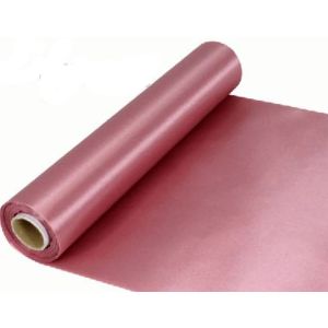 29cm Wide Dusky Pink Cut Edged Satin Fabric