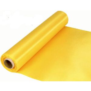 29cm Wide YellowCut Edged Satin Fabric