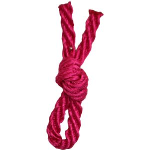 Shocking Pink Barley Twist Cord By Berisfords Ribbons 5mm x 20m