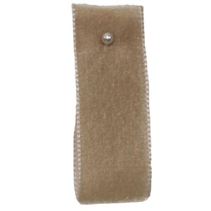 Velvet Ribbon By Berisfords Ribbons Col: Beige 9427 - available in 9mm - 50mm widths