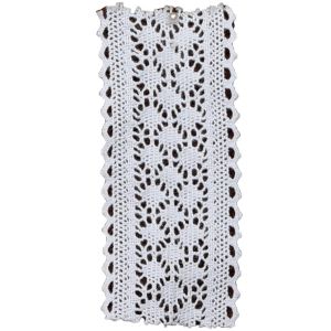 50mm Premium Lace Ribbon - Chatsworth Pattern in White & ivory