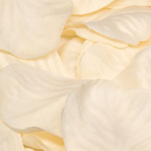 Box Of 164 Cream Fabric Rose Petals
