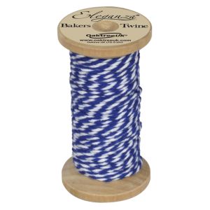 Bakers Twine Wooden Spool 2mm x 15m Royal Blue No.18