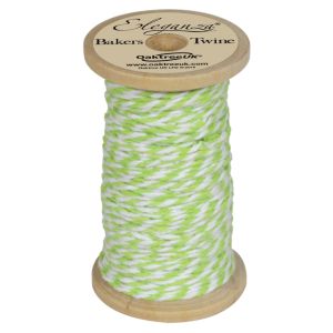 Bakers Twine Wooden Spool 2mm x 15m Lime Green No.14