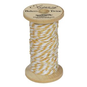 Bakers Twine Wooden Spool 2mm x 15m Gold No.35