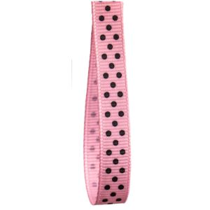 9mm Pale Pink grosgrain With Back Spots