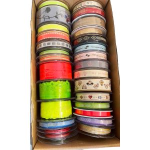 Box Of 25 Assorted Ribbons Reels 