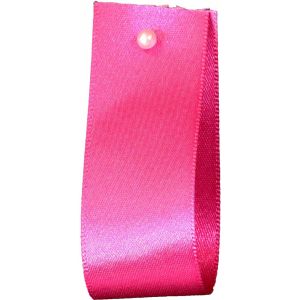 Double Satin Ribbon By Berisfords Ribbons: Fuchsia (Col 402) - 3mm - 50mm widths
