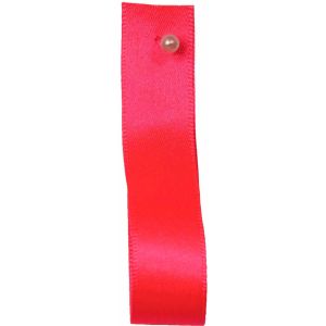 Double Satin Ribbon By Berisfords Ribbons: Flo Pink (Col 6845) - 3mm - 50mm widths