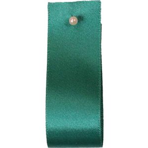 Double Satin Ribbon By Berisfords Ribbons: Jade (Col 68)- 3mm - 50mm widths