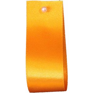 Double Satin Ribbon By Berisfords Ribbons: Marigold (Col 672)- 3mm - 50mm widths