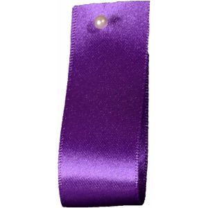 Double Satin Ribbon By Berisfords Ribbons: Purple (Col 19) - 3mm - 70mm widths