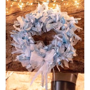 Blue themed wreath kit