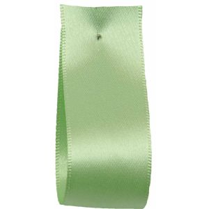 Shindo Double Satin Ribbon Apple Green (Col: 113) - 3mm - 38mm widths