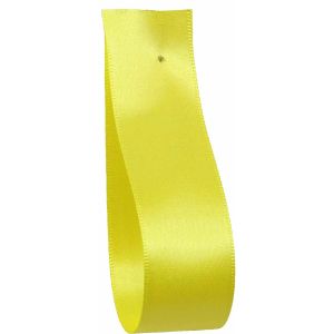 Shindo Double Satin Ribbon Yellow (Col: 118) - 3mm - 50mm widths