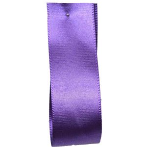 Shindo Double Satin Ribbon Purple (Col:125) - 3mm - 38mm widths