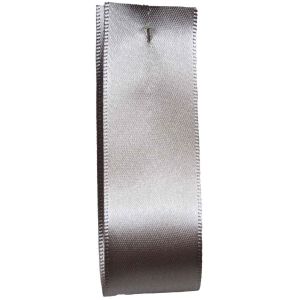 Shindo Double Satin Ribbon Silver (Col:181) - 3mm - 50mm widths