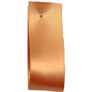 Shindo Double Satin Ribbon Apricot (Col: 021) - 3mm - 38mm widths