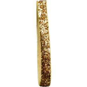 10mm Glitter Gold Velvet Ribbon