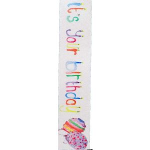 Its Your Birthday Ribbon 25mm x 20m