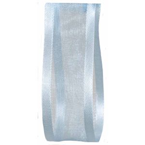 25mm pale blue satin edged ribbon