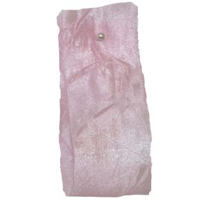 Crushed Silk Style Ribbon 38mm x 20m Col: Pale Pink