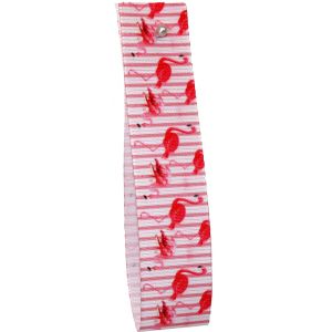 Flamingo Ribbon With Pink Stripes 25mm x 20m