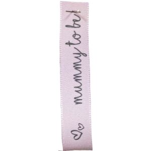 "Mummy To Be!" Ribbon in Pink 15mm x 25m