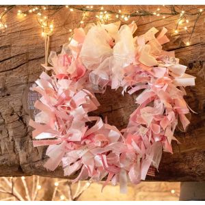 pink ribbon wreath kit