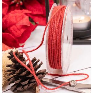 red 3mm jute cord