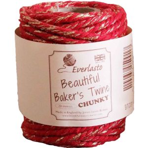 Chunky Red and Gold Bakers Twine