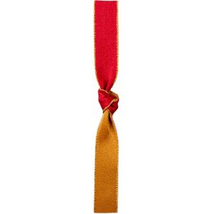 Majesty Dual Coloured Christmas Ribbon 15mm & 25mm - Col Gold & Red