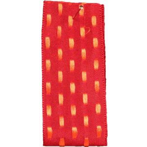 Parallel Stitch in Red and Orange by Berisfords Ribbons