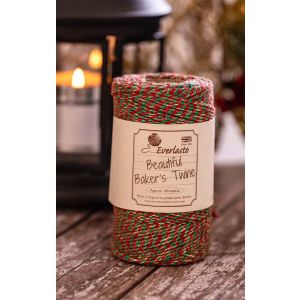 red green and gold bakers twine