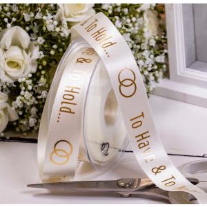 To Have & To Hold - 25mm x 20m Bridal White