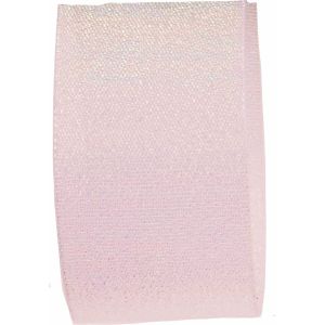 Candy Shimmer Ribbon in White - 38mm x 10m
