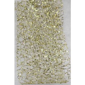 Gold Web Mesh Ribbon 50mm x 20m 