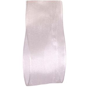 Wired Edged Sheer Ribbon - White 25mm, 40mm & 60mm Widths