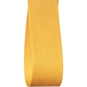25mm x 15m Cotton Ribbon In Yellow