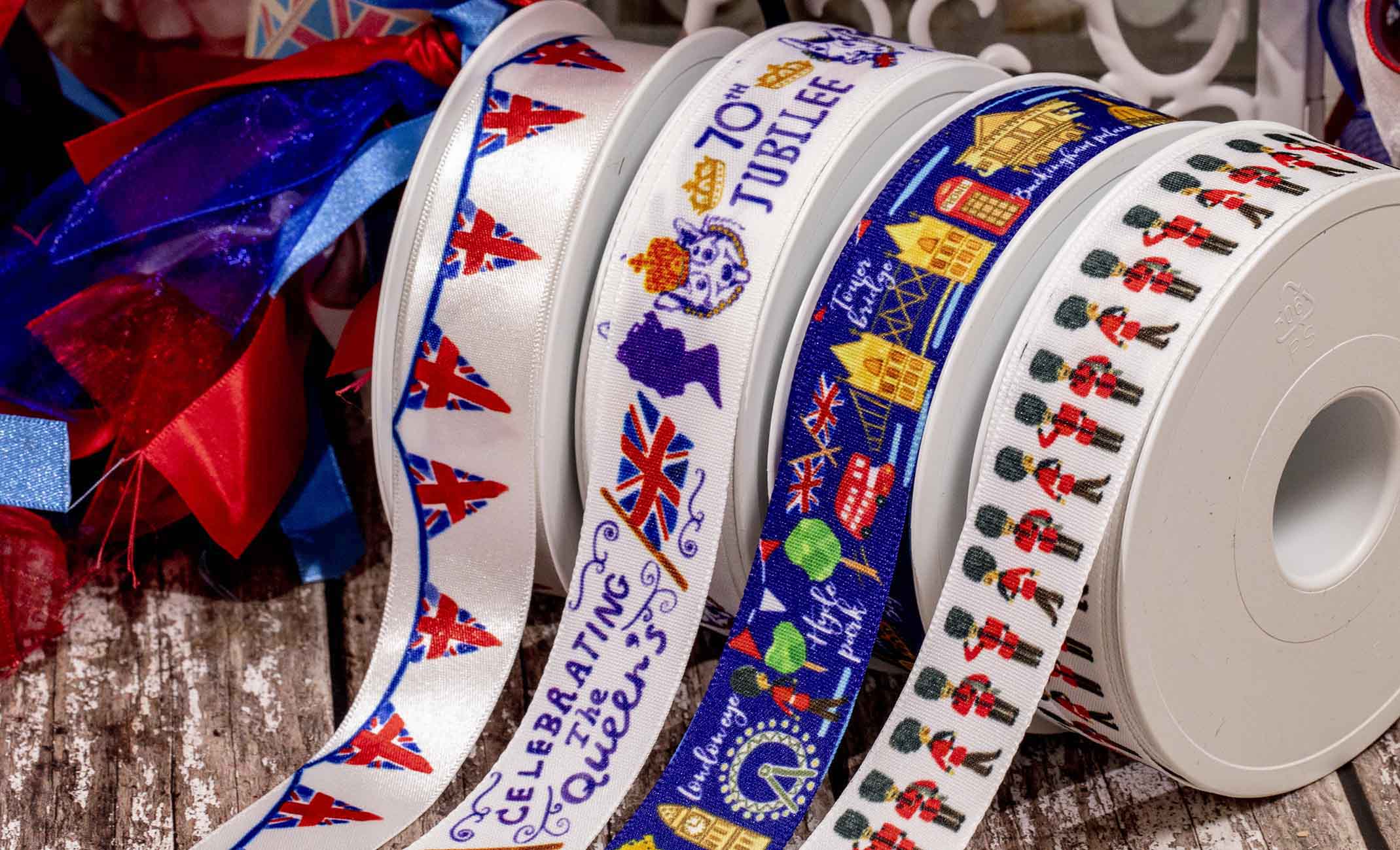 Selection Of Platinum Jubilee Ribbons
